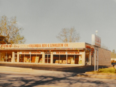 old image of columbia rug & linoleum co store